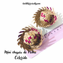 Mini Chapéu de Palha Colorido (1 unidade) - comprar online