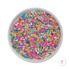 Aplique Fimo Fatiado Mini Coração 5mm (10 gramas) - comprar online