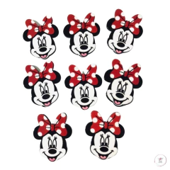 Aplique Minnie de Acrílico (2 unidades)