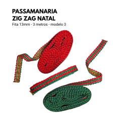 Imagem do Fita Passamanaria Zig Zag Candy (13mm) - 3 Metros
