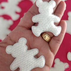 Aplique Ursinho de Lã (5 unidades)