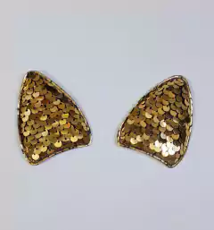 Aplique Orelha Paetê 6cm - (2 unidades) - loja online