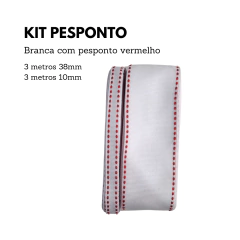 Kit Fita Pesponto Escolar 10mm/38mm (3 metros de cada tamanho) - Atelie Rosa di Pano