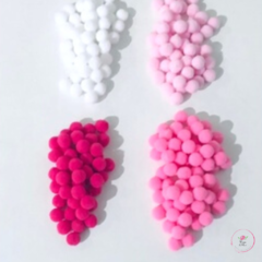 Pompom Bolinha 1 cm - 250 unidades
