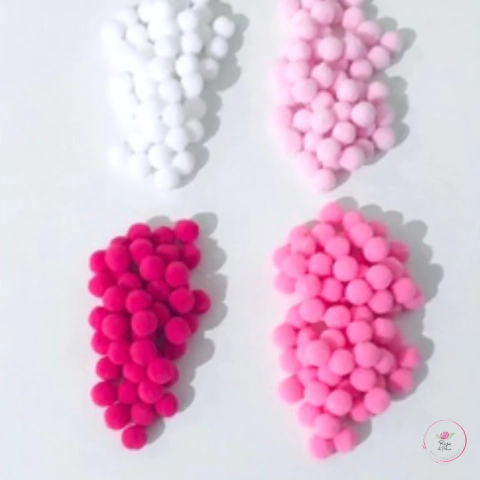 Pompom Bolinha 1 cm - 250 unidades