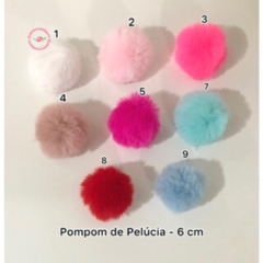 Pompom de Pelúcia 6 cm (1 unidade)