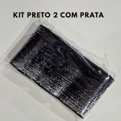 Kit Fita Veludo Esponjada com glitter (2 metros) 1 metro de cada - Atelie Rosa di Pano