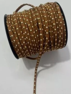 Courinho Camurça com Tachinhas 4mm - 1 metro - comprar online