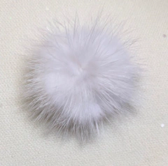 Pompom achatado 3cm - Atelie Rosa di Pano