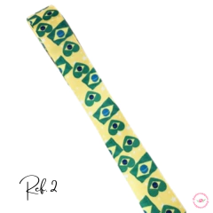 Fita gorgurão Estampada Copa do Mundo 38mm - (3 metros) - loja online