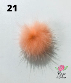 Pompom achatado 3cm