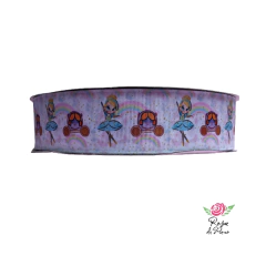 Fita gorgurão Estampada Fada - 38mm (5 metros) na internet