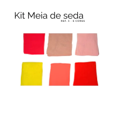 Kit Meia de Seda (6 unidades) sortidas - Atelie Rosa di Pano