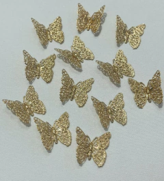 Aplique Borboleta de Metal Modelo 4 (P) - 25mm (10 unidades) - comprar online