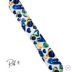 Fita gorgurão Estampada Copa do Mundo 38mm - (3 metros)
