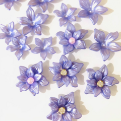 Florzinha de Acrílico 20mm, Ref.43 (20 unidades) - loja online