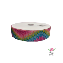 Fita gorgurão Estampada chinesinha - 38mm (5 metros) - loja online