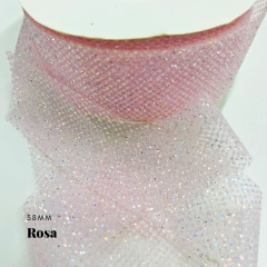 Fita Organza Brilho 38mm (3 Metros) - Atelie Rosa di Pano