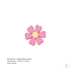 Aplique Margarida Pespontada emborrachado 3,7cm - (1 unidade) na internet