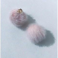 Pingente Pompom De Pelúcia 2 cm - (2 unidades) - loja online