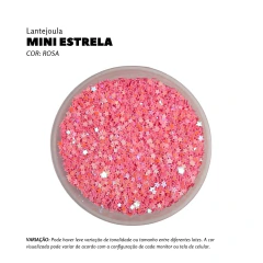 Lantejoula Mini Estrela 3mm | Pacote com 20 gramas - loja online