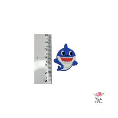 Aplique Baby Shark Azul Emborrachado - 2 Unidades - comprar online