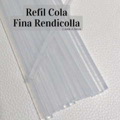 Cola Quente Bastão Rendicolla TRANSPARENTE - 7,5mm x 30cm Fina