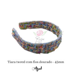 Tiara Tweed 45cm - 1 unidade - Atelie Rosa di Pano