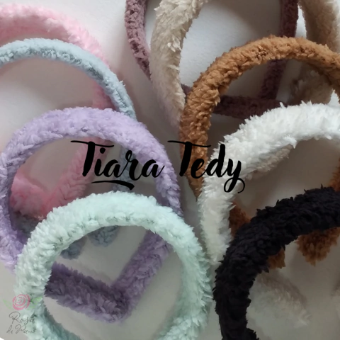 Tiara Tedy forrada com Pelúcia 30mm - 1 (unidade)