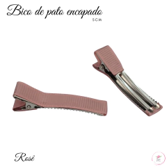 Bico de Pato Encapado com Fita Gorgorão 5cm (10 unidades)