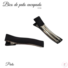 Bico de Pato Encapado com Fita Gorgorão 5cm (10 unidades) - Atelie Rosa di Pano