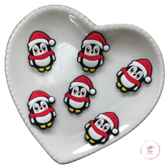 Aplique Natal Pinguim com Gorro - Emborrachado (1 unidade)