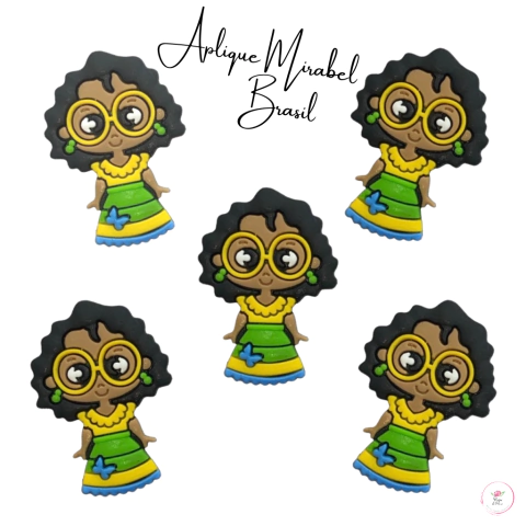 Aplique Mirabel Brasil 4cm Emborrachado (1 unidade)