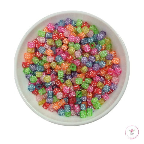 Dadinho Smile Transparente Colorido 6 mm (50 gramas)