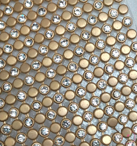 Manta de Strass com Tachinhas (10x45 cm)