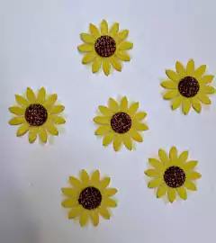 Imagem do Aplique Girassol em Feltro (5 unidades)