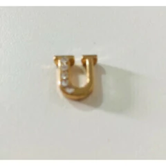 Letras Passantes com Strass (1 unidade) - Atelie Rosa di Pano