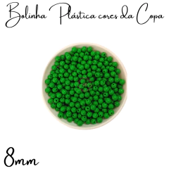 Bolinha Plástica 8 mm CORES DA COPA (50 gramas) - loja online