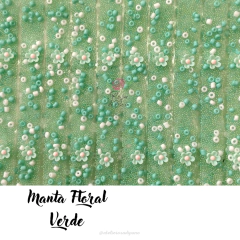 Manta Floral - 2 fileiras (1cmx40cm) - Atelie Rosa di Pano