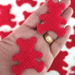 Aplique Ursinho de Lã (5 unidades) na internet