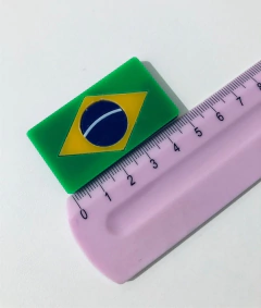 Aplique Bandeira Brasil Copa do mundo (1 unidade)