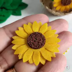 Aplique Girassol em Feltro (5 unidades) na internet