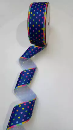 Fita Gorgurão Coração 38 mm (3 Metros) - comprar online