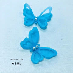 Imagem do Aplique Borboleta Organza (2 unidades)