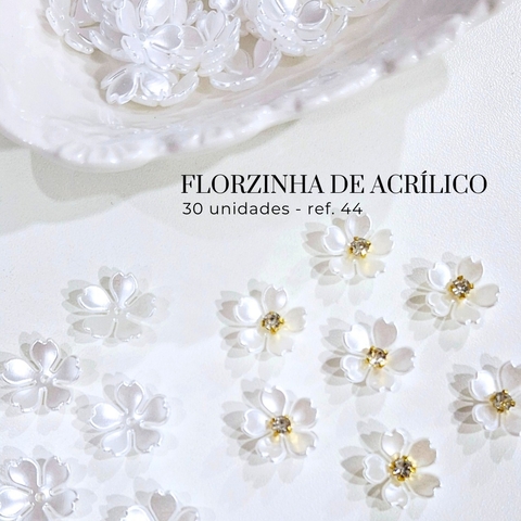 Florzinha de acrílico 15 mm ref. 44