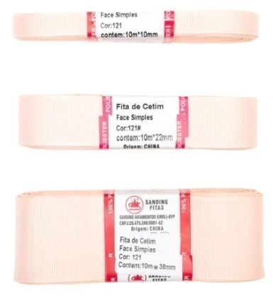 FITA GORGURÃO LISA SANDING COR 121