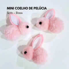 Mini Coelho de Pelúcia - 5cm - Atelie Rosa di Pano