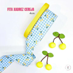 Fita Xadrez Cereja - 4CM - comprar online