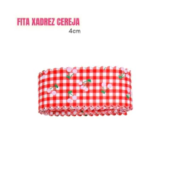 Fita Xadrez Cereja - 4CM na internet