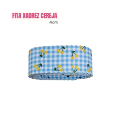Fita Xadrez Cereja - 4CM